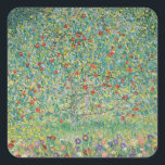gustav-klimt square sticker<br><div class="desc">gustav-klimt art</div>