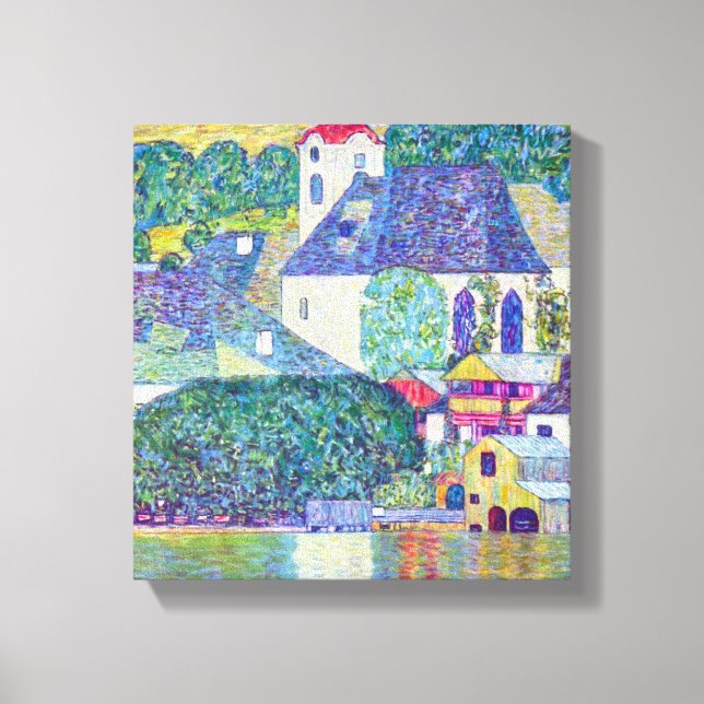 Gustav Klimt - St Wolfgang Church Canvas Print (Front)