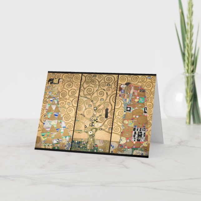 Gustav Klimt - Stoclet Frieze Tree of Life Card (Front)