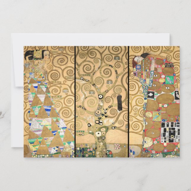 Gustav Klimt - Stoclet Frieze Tree of Life Invitation (Front)