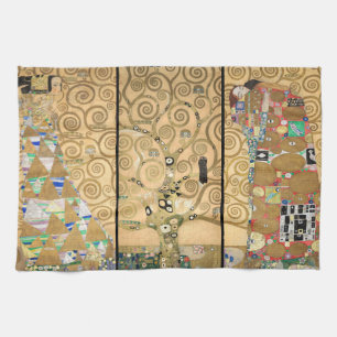 Gustav Klimt - Stoclet Frieze Tree of Life Kitchen Towel
