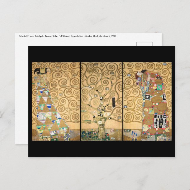 Gustav Klimt - Stoclet Frieze Tree of Life Postcard (Front/Back)