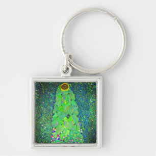 Gustav Klimt Sunflower Keychain