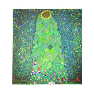 Gustav Klimt Sunflower Notepad
