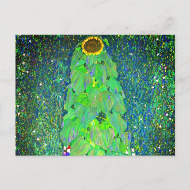 Gustav Klimt Sunflower Postcard (Front)