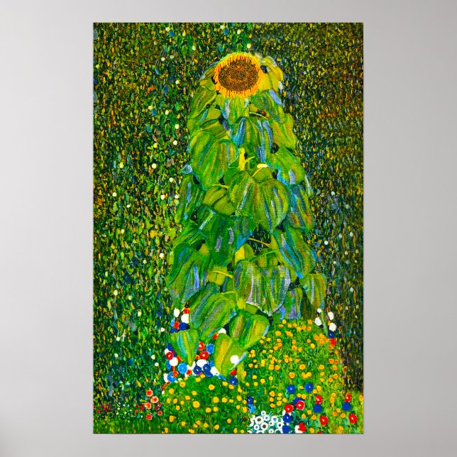 Gustav Klimt Sunflower Poster (Front)