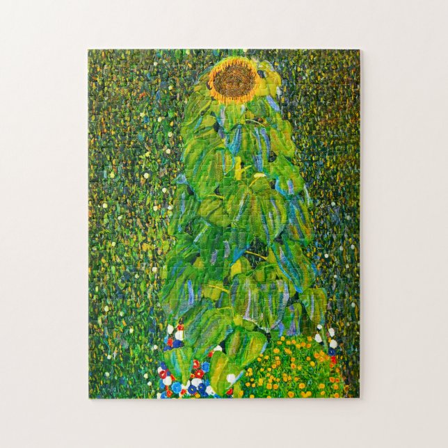 Gustav Klimt Sunflower Puzzle (Vertical)