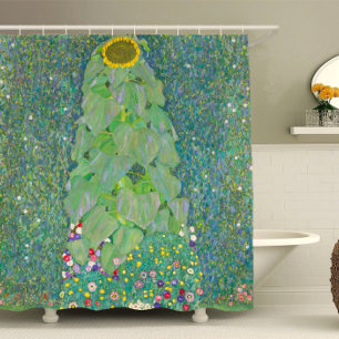Gustav Klimt Sunflower Shower Curtain