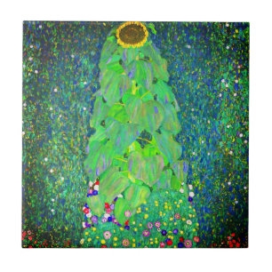 Gustav Klimt Sunflower Tile