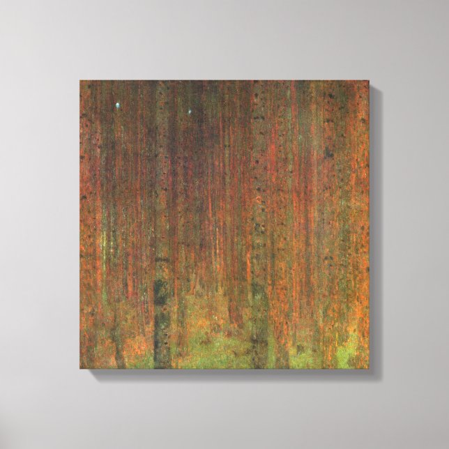 Gustav Klimt - Tannenwald II Canvas Print (Front)