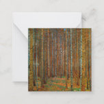 Gustav Klimt - Tannenwald Pine Forest Card<br><div class="desc">Fir Forest / Tannenwald Pine Forest - Gustav Klimt,  Oil on Canvas,  1902</div>