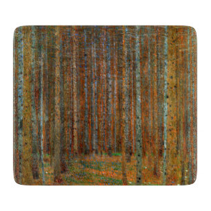 Gustav Klimt - Tannenwald Pine Forest Cutting Board