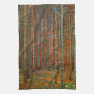 Gustav Klimt - Tannenwald Pine Forest Kitchen Towel