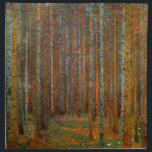 Gustav Klimt - Tannenwald Pine Forest Napkin<br><div class="desc">Fir Forest / Tannenwald Pine Forest - Gustav Klimt,  Oil on Canvas,  1902</div>