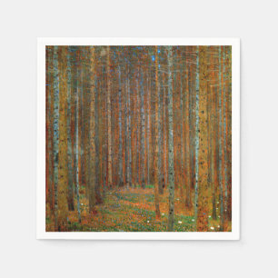 Gustav Klimt - Tannenwald Pine Forest Napkin