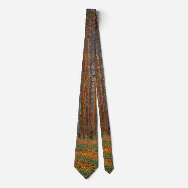 Gustav Klimt - Tannenwald Pine Forest Tie (Front)