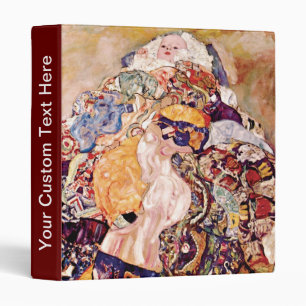Gustav Klimt - The Baby Cradle - Newborn Binder