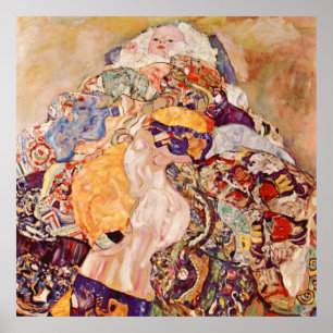 Gustav Klimt 'The Baby' Poster