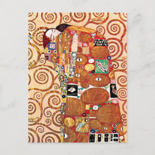 Gustav Klimt - The Embrace - Fine Art Painting Postcard