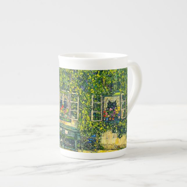 Gustav Klimt The House of Guardaboschi Bone China Mug (Front Right)