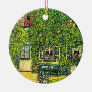 Gustav Klimt The House of Guardaboschi Ceramic Ornament