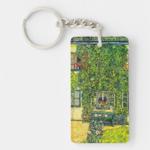 Gustav Klimt The House of Guardaboschi Keychain