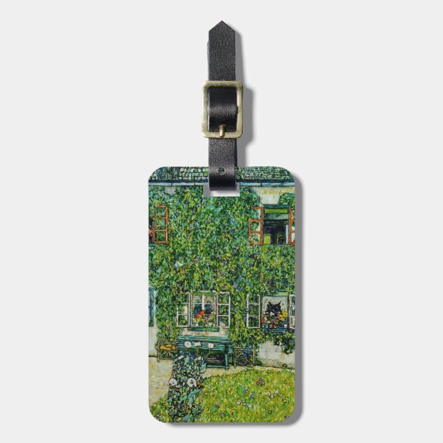 Gustav Klimt - The House of Guardaboschi Luggage Tag (Front Vertical)
