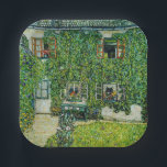 Gustav Klimt - The House of Guardaboschi Paper Plate<br><div class="desc">The House of Guardaboschi / House in Weissenbach of Attersee Lake - Gustav Klimt,  Oil on Canvas,  1912</div>