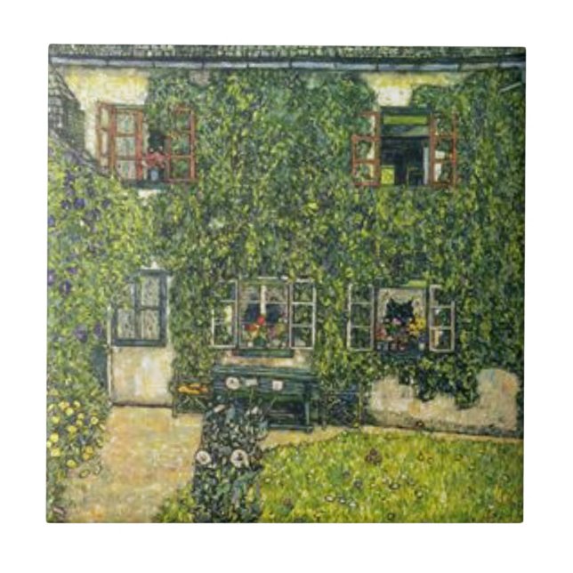 Gustav Klimt - The House of Guardaboschi Tile (Front)