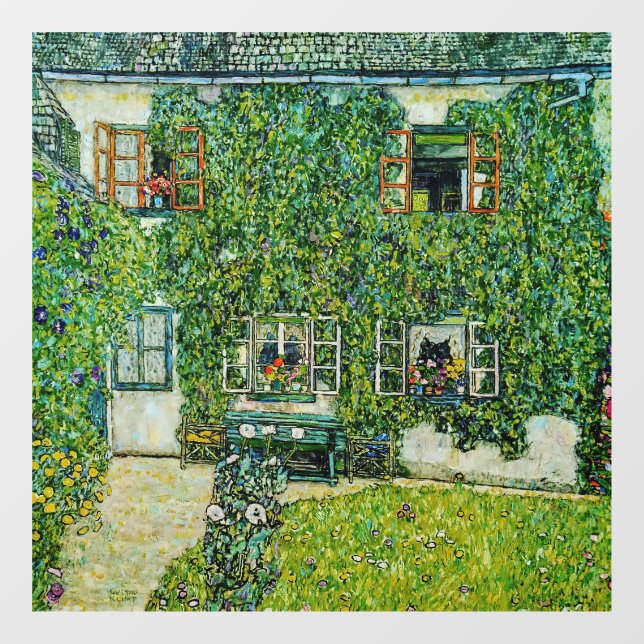 Gustav Klimt - The House of Guardaboschi Window Cling (Sheet)