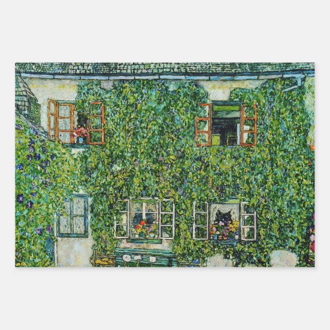 Gustav Klimt - The House of Guardaboschi Wrapping Paper Sheet (Front)