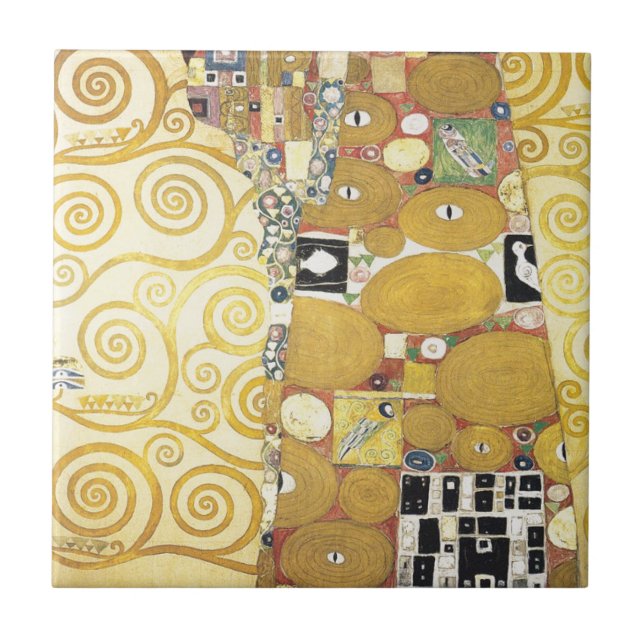 Gustav Klimt - The Hug - Classic Artwork Tile (Front)
