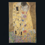 Gustav Klimt | The Kiss, 1907-08 Kitchen Towel<br><div class="desc">The Kiss,  1907-08 | by Gustav Klimt | Art Location: Osterreichische Galerie Belvedere,  Vienna,  Austria | Austrian Artist | Image Collection Number: XAM601</div>