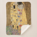 Gustav Klimt | The Kiss, 1907-08 Sherpa Blanket<br><div class="desc">The Kiss, 1907-08 | by Gustav Klimt | Art Location: Osterreichische Galerie Belvedere, Vienna, Austria | Austrian Artist | Image Collection Number: XAM601</div>