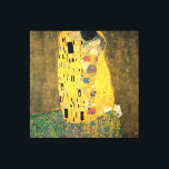 GUSTAV KLIMT - The kiss 1907 Canvas Print<br><div class="desc">GUSTAV KLIMT - The kiss 1907</div>
