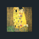 GUSTAV KLIMT - The kiss 1907 Canvas Print<br><div class="desc">GUSTAV KLIMT - The kiss 1907</div>