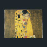 GUSTAV KLIMT - The kiss 1907 Doormat<br><div class="desc">GUSTAV KLIMT - The kiss 1907
Oil and gold foil on canvas</div>