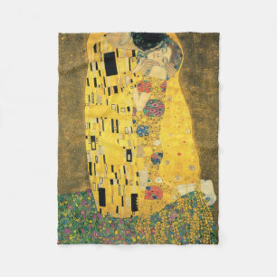 GUSTAV KLIMT - The kiss 1907 Fleece Blanket