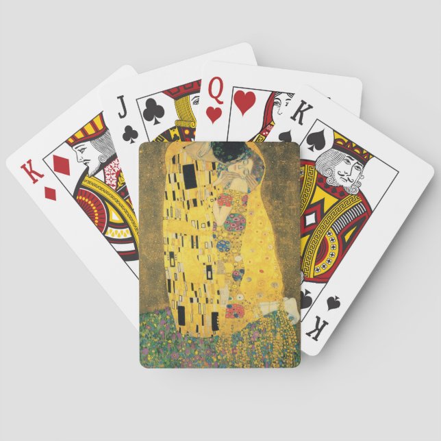 GUSTAV KLIMT - The kiss 1907 Playing Cards (Back)