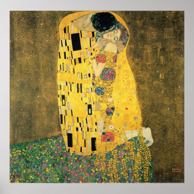 GUSTAV KLIMT - The kiss 1907 Poster (Front)