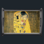 GUSTAV KLIMT - The kiss 1907 Serving Tray<br><div class="desc">GUSTAV KLIMT - The kiss 1907
Oil and gold foil on canvas</div>
