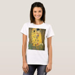 GUSTAV KLIMT - The kiss 1907 T-Shirt<br><div class="desc">GUSTAV KLIMT - The kiss 1907
Oil and gold foil on canvas</div>