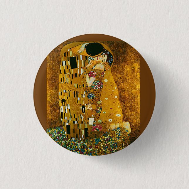 Gustav Klimt The Kiss 1 Inch Round Button (Front)