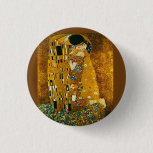 Gustav Klimt The Kiss 1 Inch Round Button