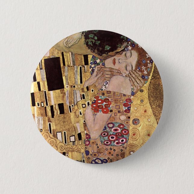 Gustav Klimt ~ the Kiss 2 Inch Round Button (Front)