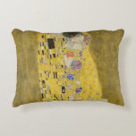 Gustav Klimt - The Kiss Accent Pillow<br><div class="desc">The Kiss / Der Kuss - Gustav Klimt in 1907-1908</div>