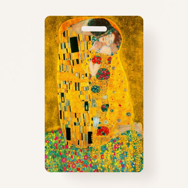 Gustav Klimt The Kiss Badge (Front)