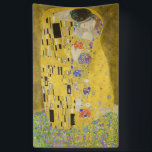 Gustav Klimt - The Kiss Banner<br><div class="desc">The Kiss / Der Kuss - Gustav Klimt in 1907-1908</div>