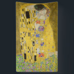 Gustav Klimt - The Kiss Banner<br><div class="desc">The Kiss / Der Kuss - Gustav Klimt in 1907-1908</div>
