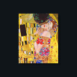 Gustav Klimt - The Kiss Canvas Print<br><div class="desc">The Kiss by Gustav Klimt. Great painting titled The Kiss,  made by Gustav Klimt.</div>